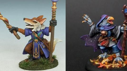 Kitsune and Tengu Miniatures