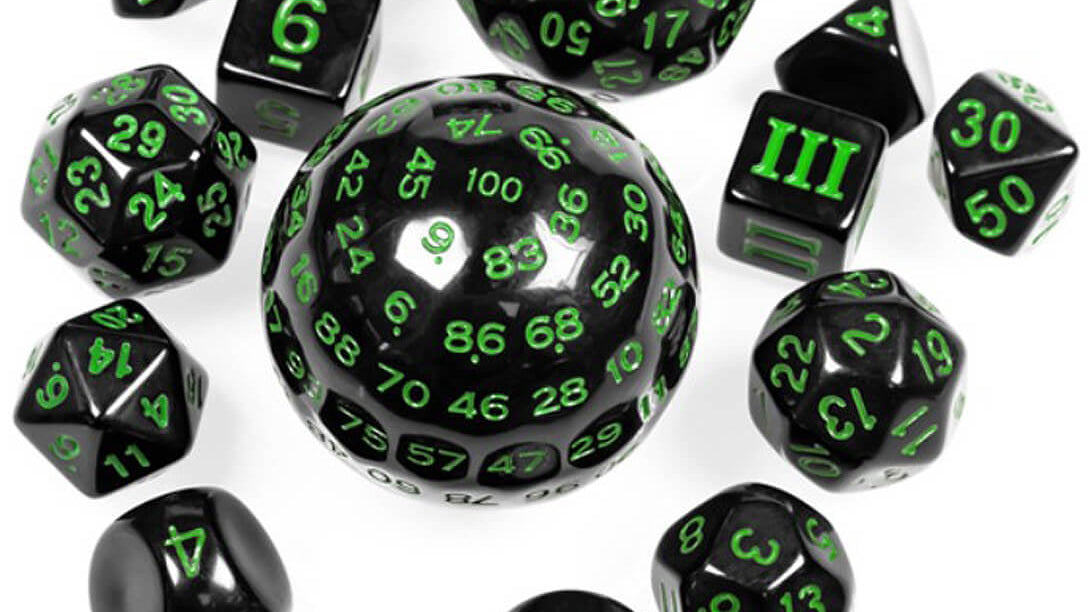 Weird dice giveaway at Dark Elf Dice