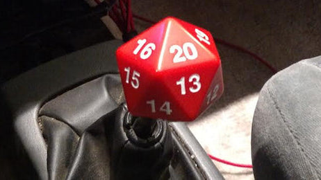 custom d20 shift knob