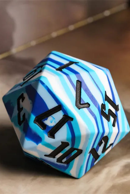 Chonky 55mm rubber d20 blue