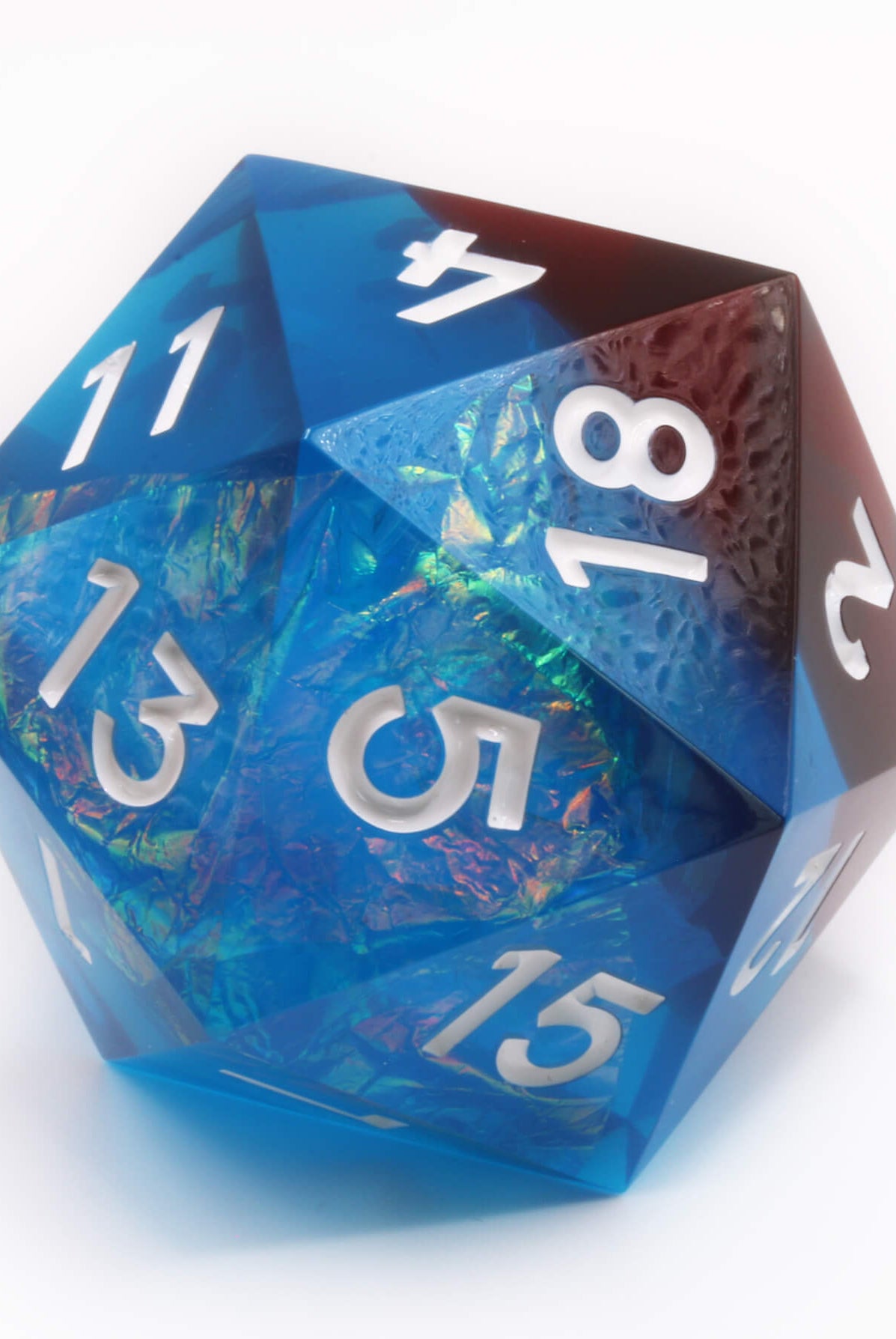 Blood and Ice Giant D20 for sale at Dark Elf Dice