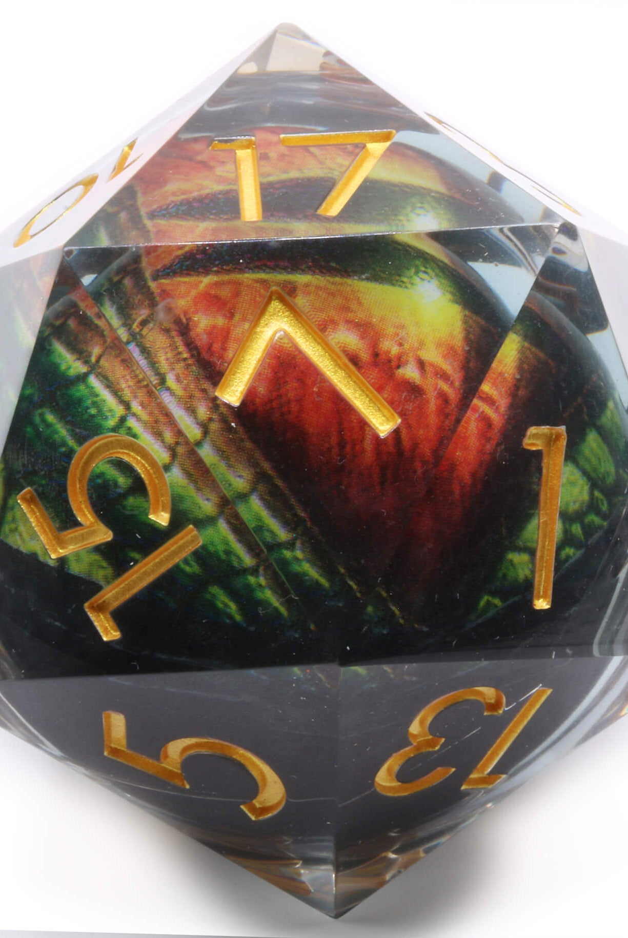 Giant Lizard Floating Eye D20 at Dark Elf Dice