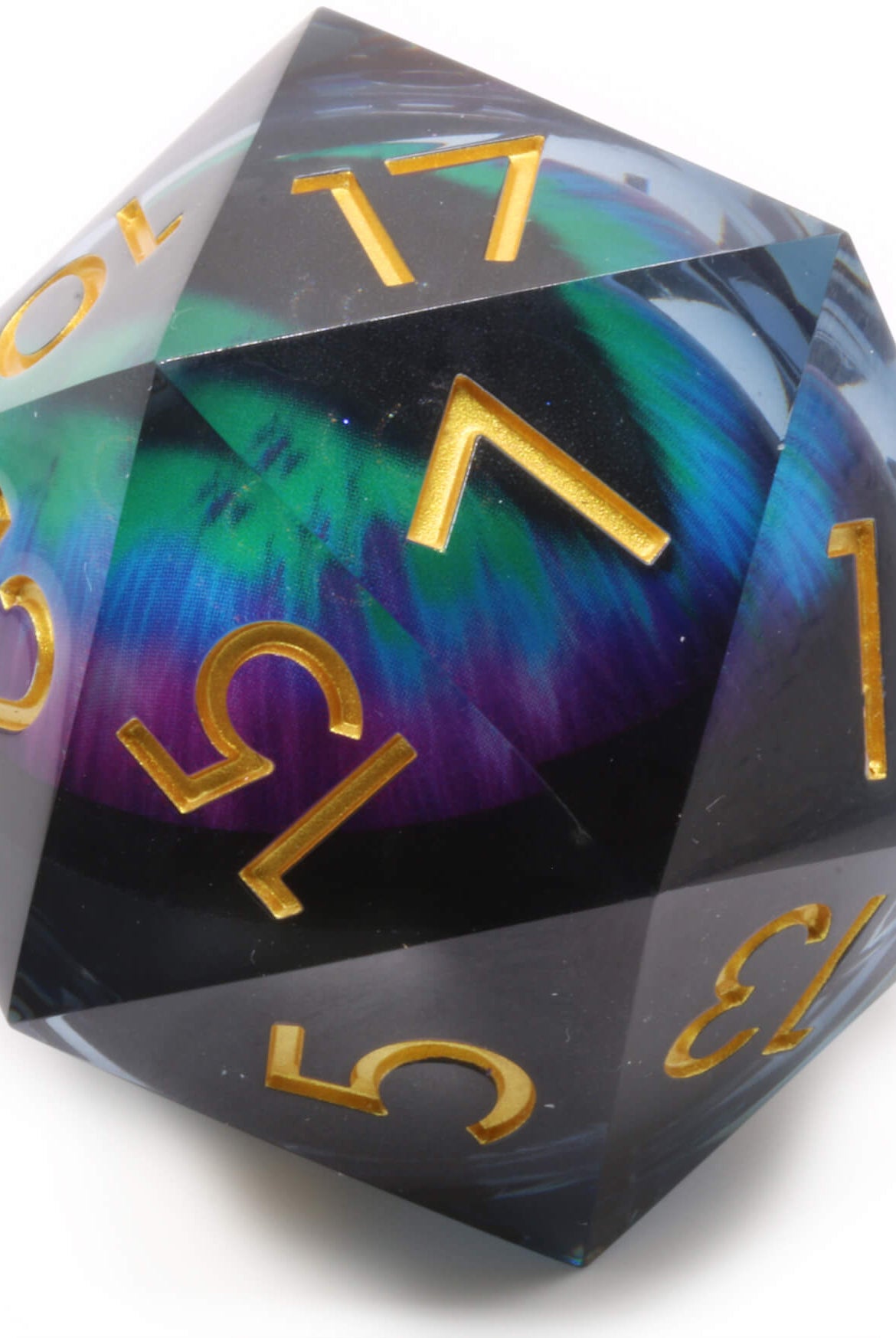 Giant Liquid Core All Seeing Eye Dice