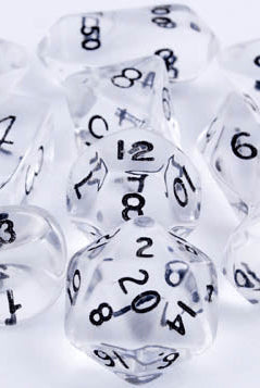 Translucent Hybrid Dice Clear