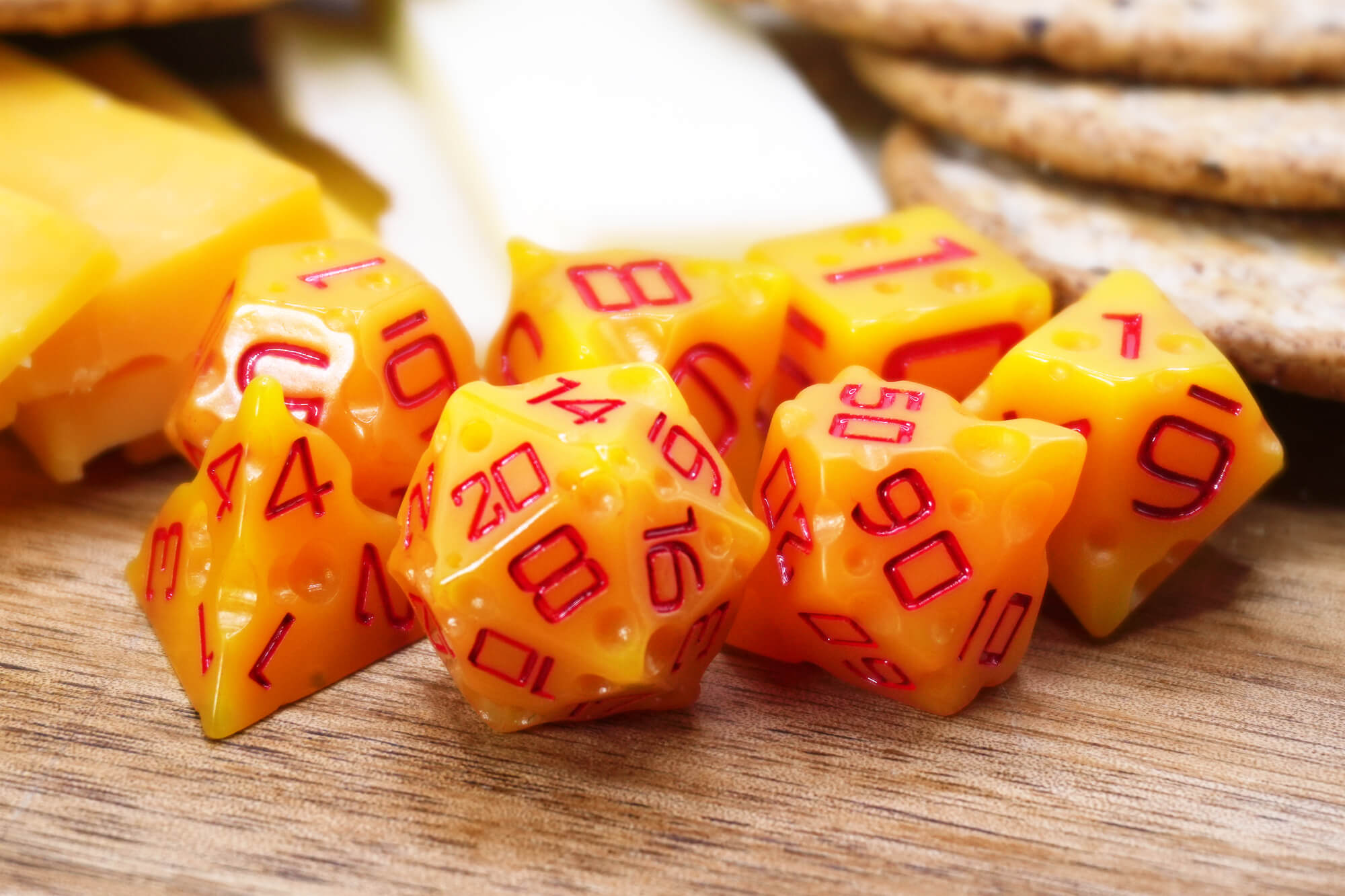 Cheese Dice for DnD and other Tabletop Roleplaying games