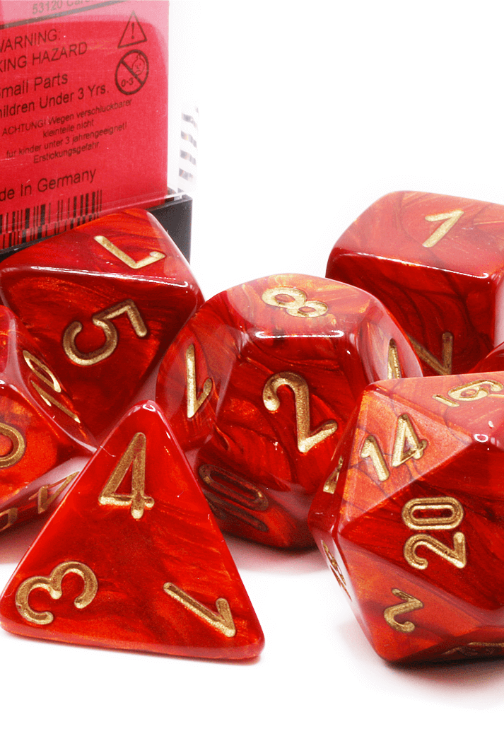 Chessex Mega-Hedrals Large dice sets Scarab Scarlet