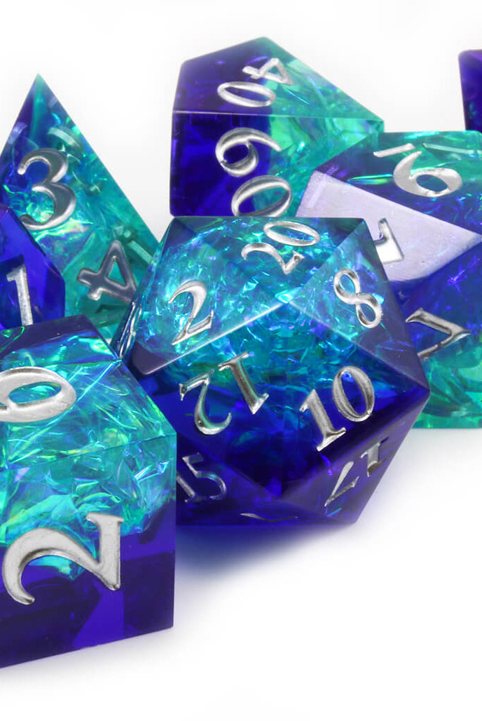 Teal and Purple Dice