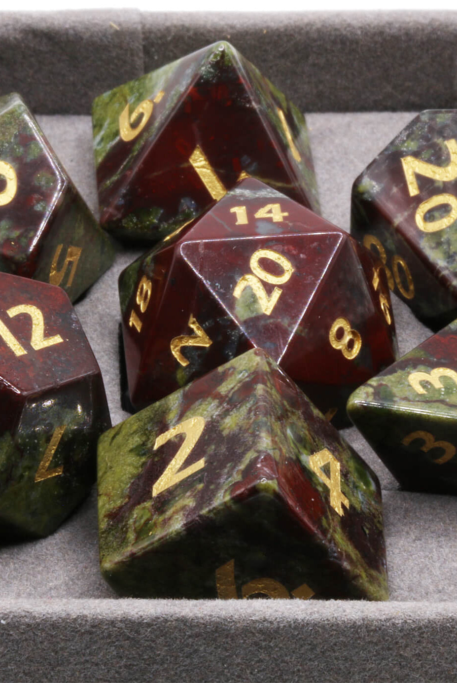 Dragon Bloodstone Gemstone dice for sale