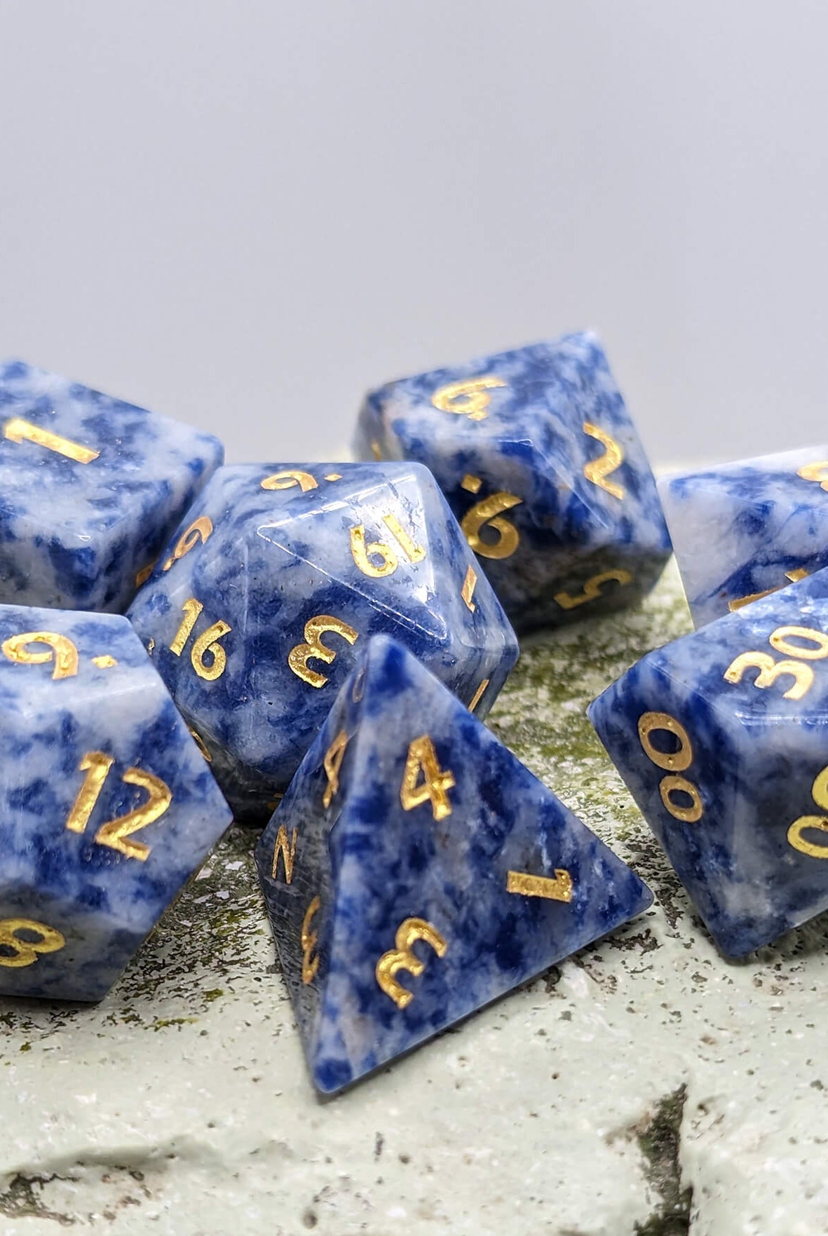 Gemstone dice Blue Sodalite Stone