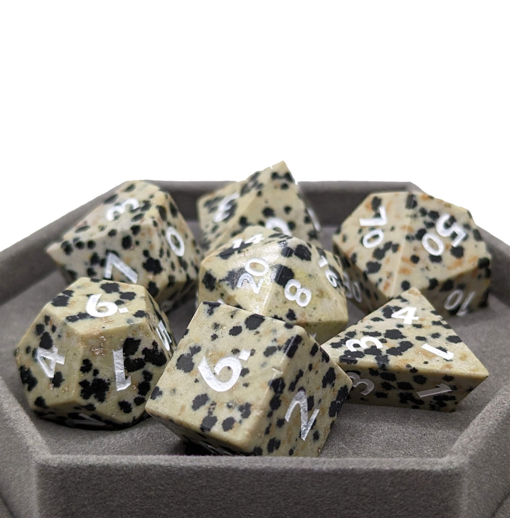 Gemstone Dice Dalmatian Stone