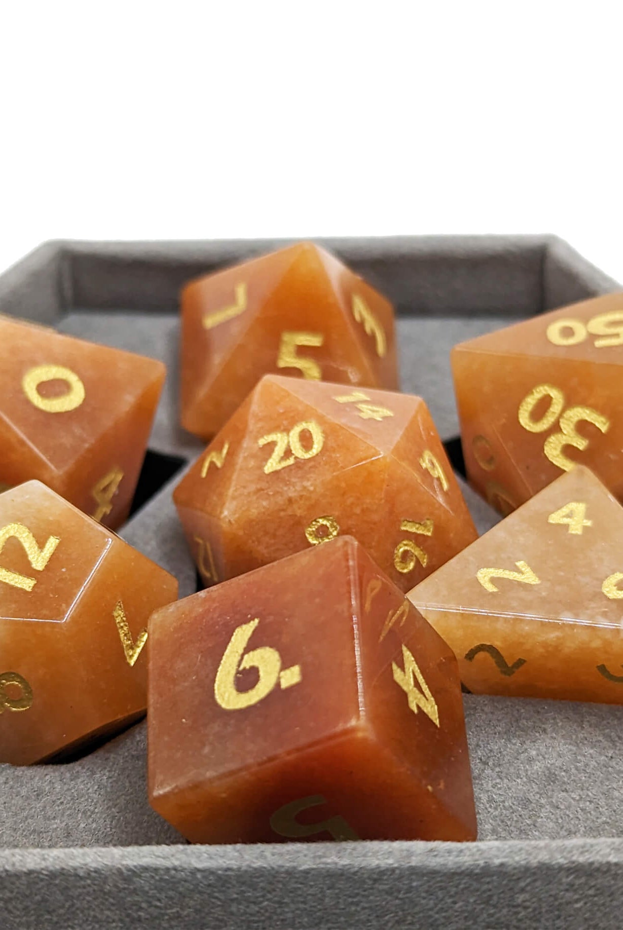 Gemstone Dice Red Aventurine