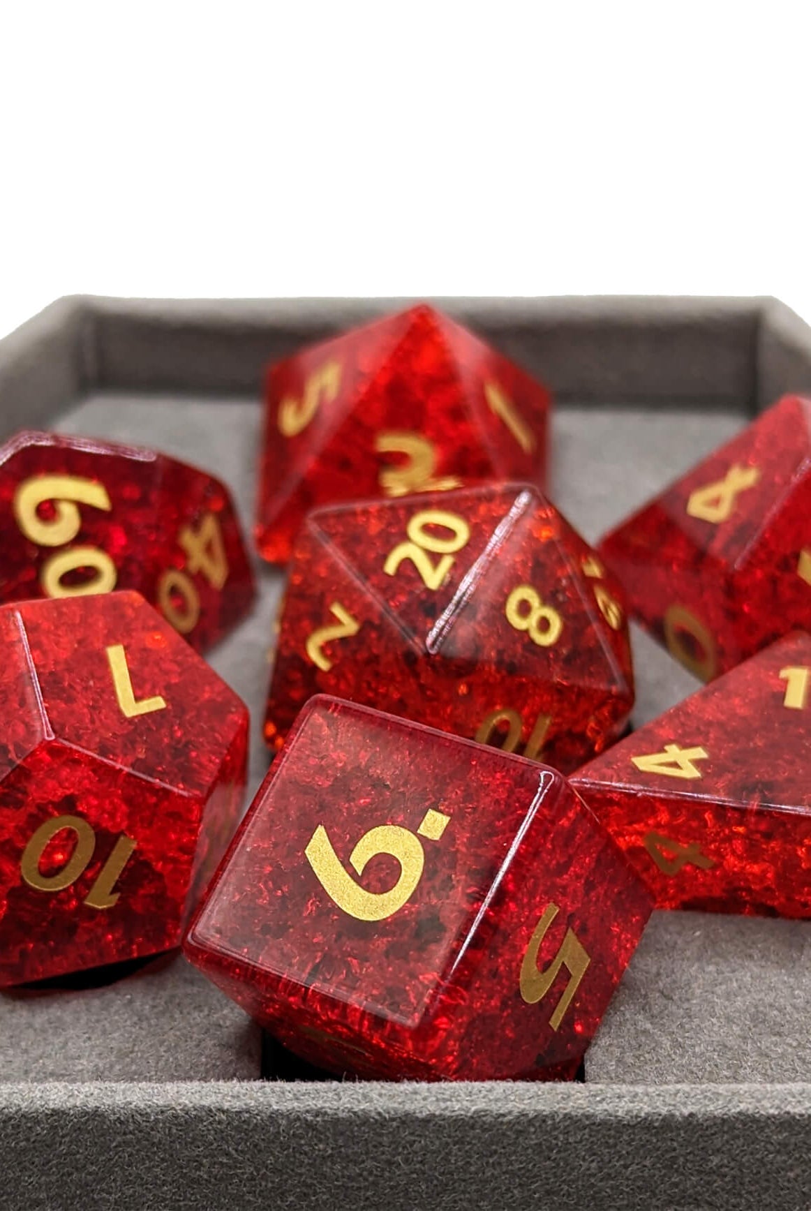 Shattered Zircon Garnet gemstone dice
