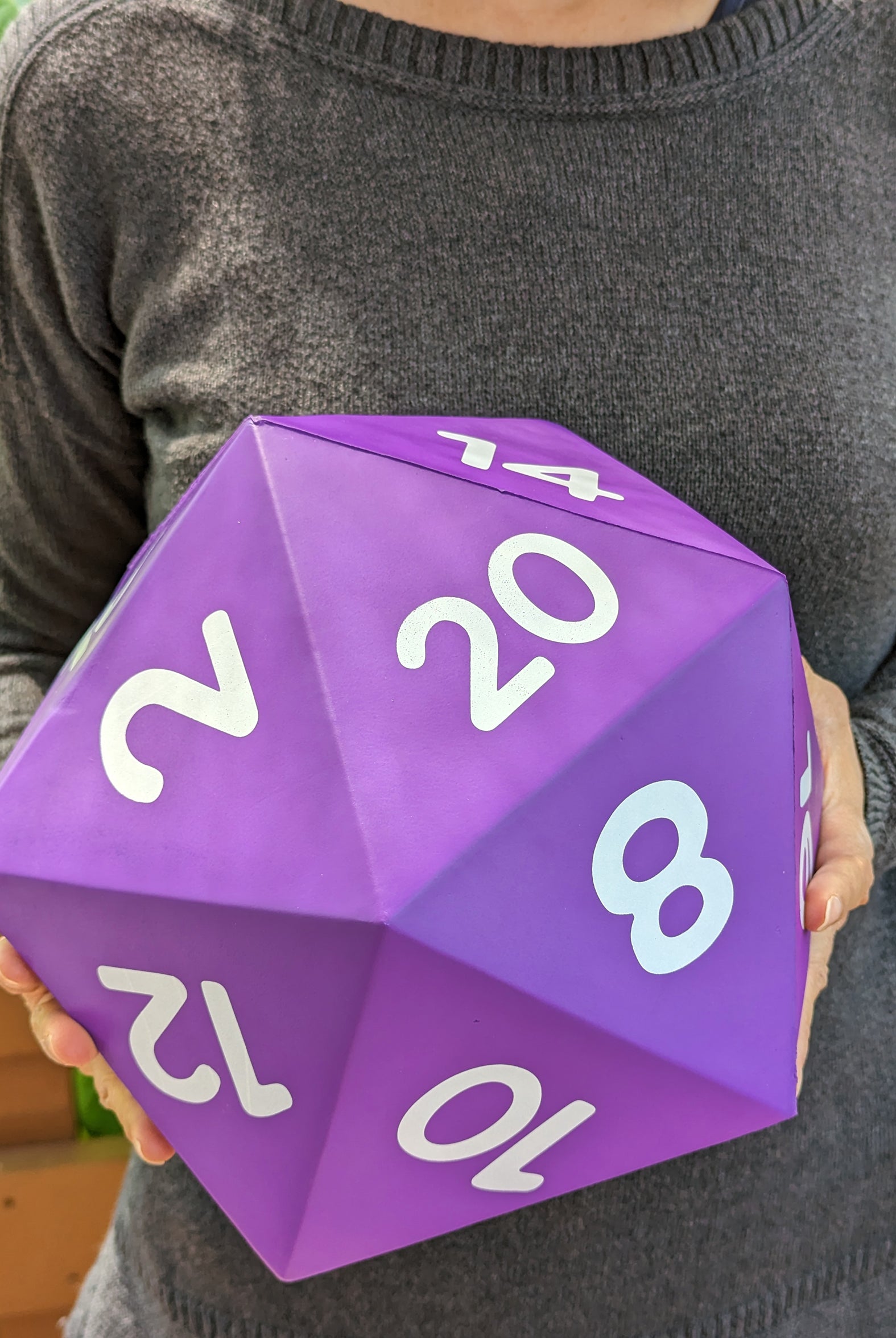 Giant Foam D20 dice for weddings and dnd games