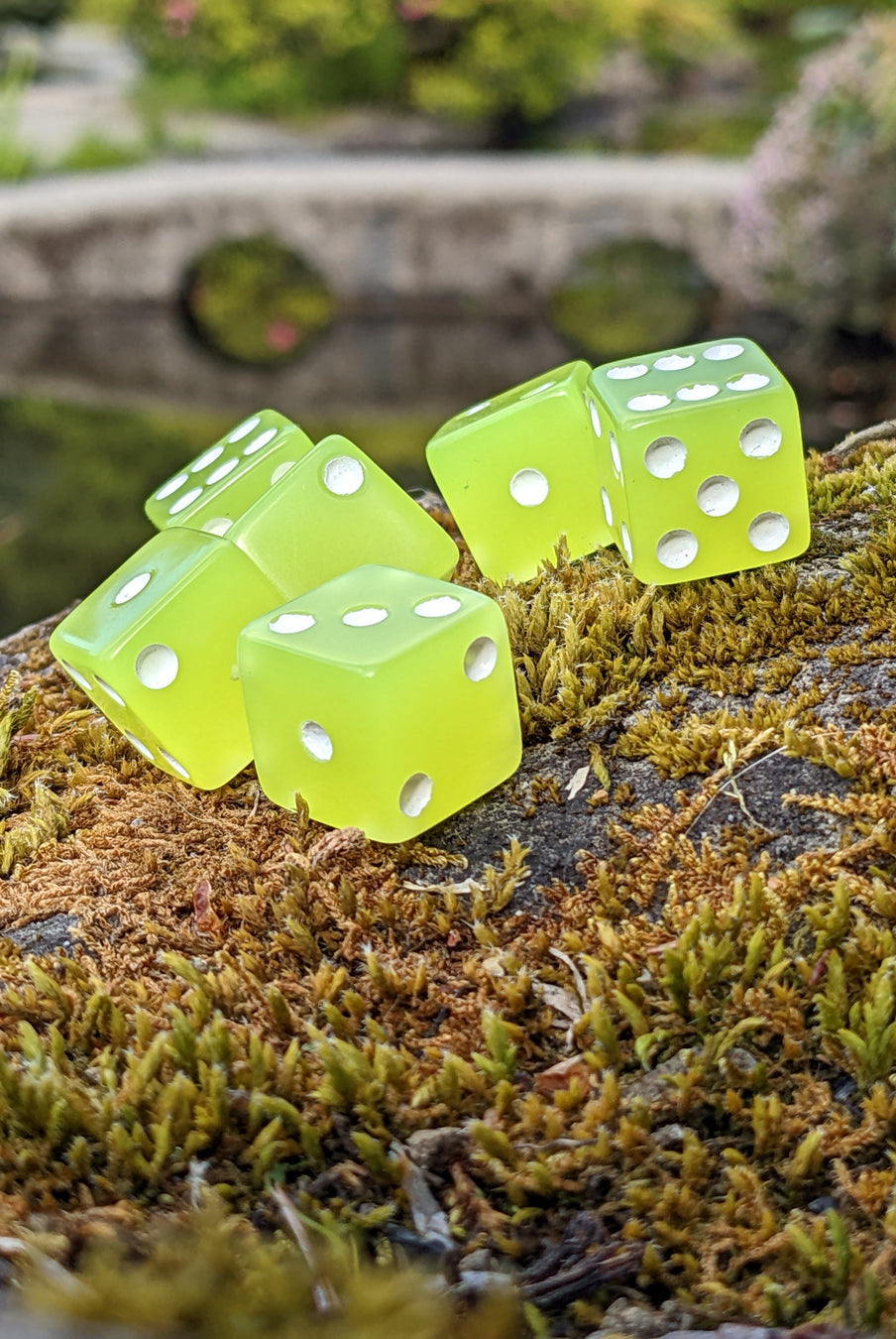 Glow in the dark d6 dice