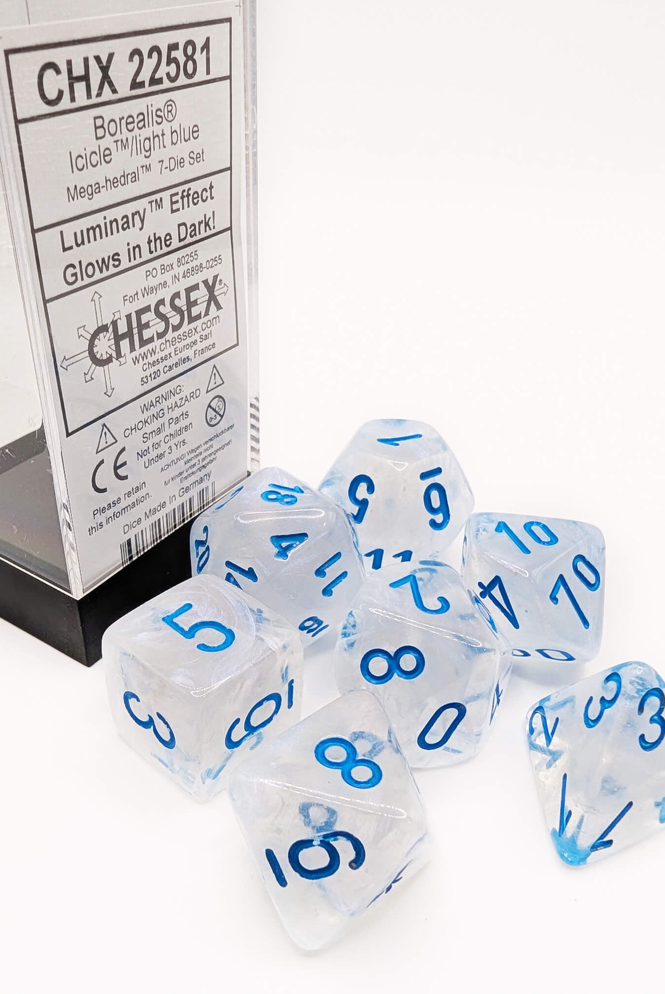 Chessex DnD Dice Icicle large mega set