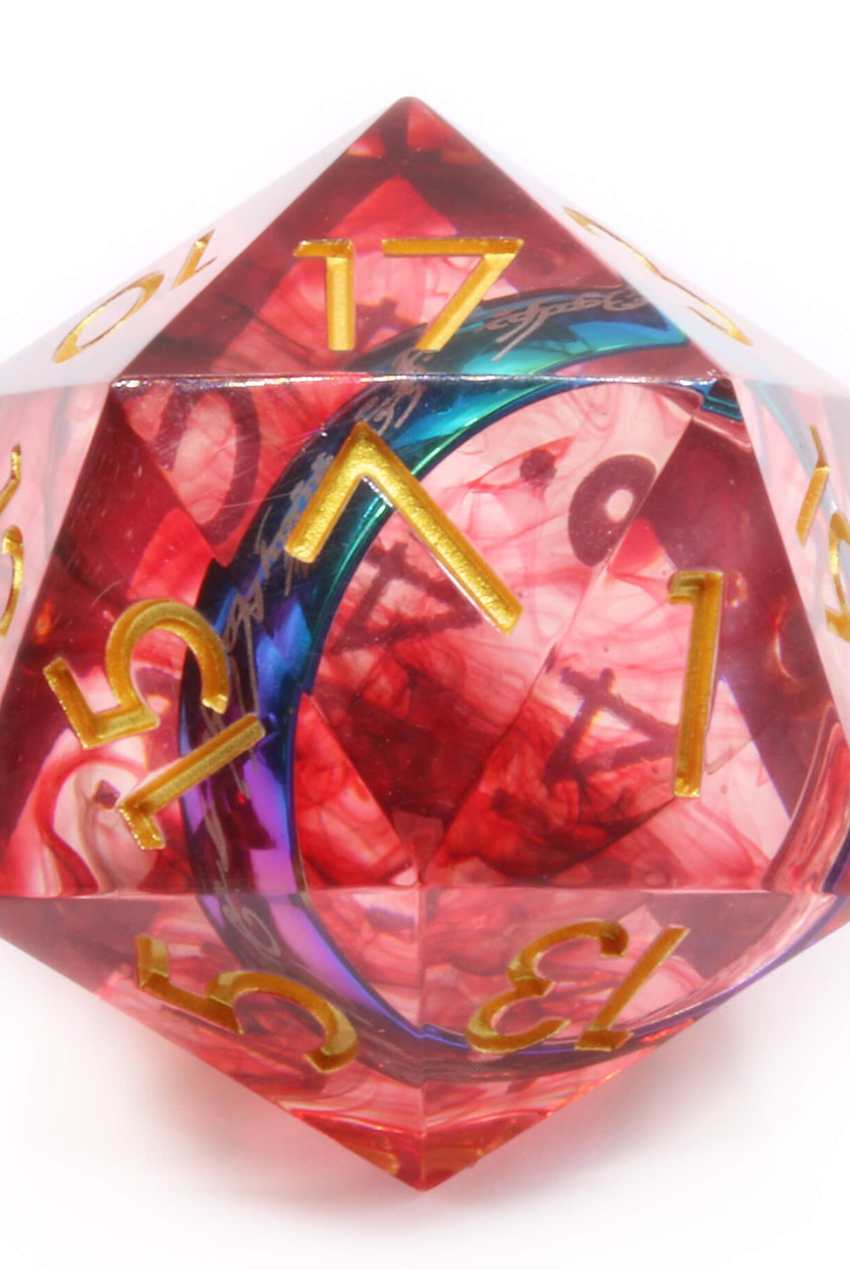 Rainbow Giant Magic Ring D20 on sale at Dark Elf Dice