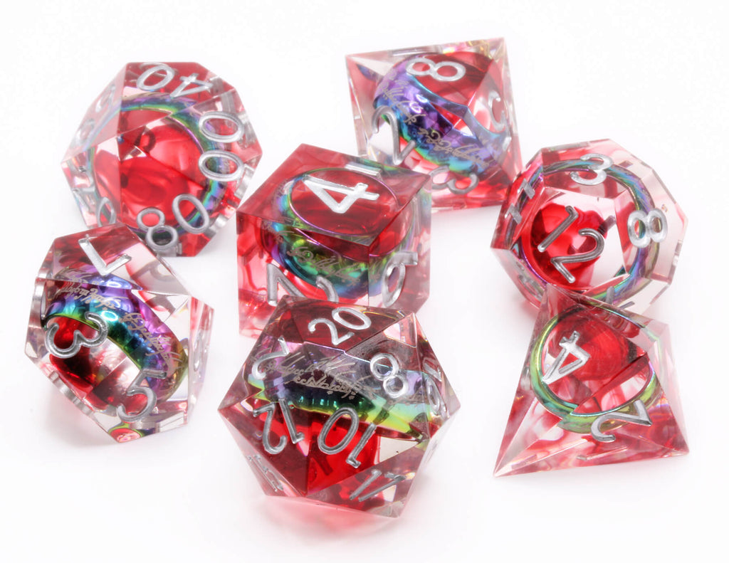 Rainbow Magic Ring Dice for tabletop roleplaying games