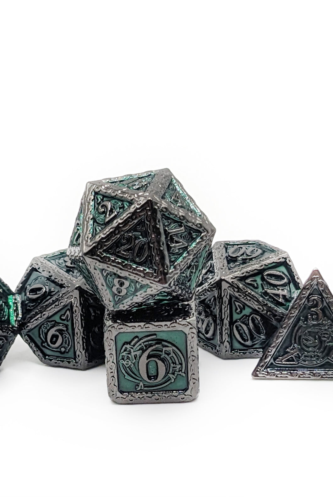 Musical notes dice black nickel and dark green