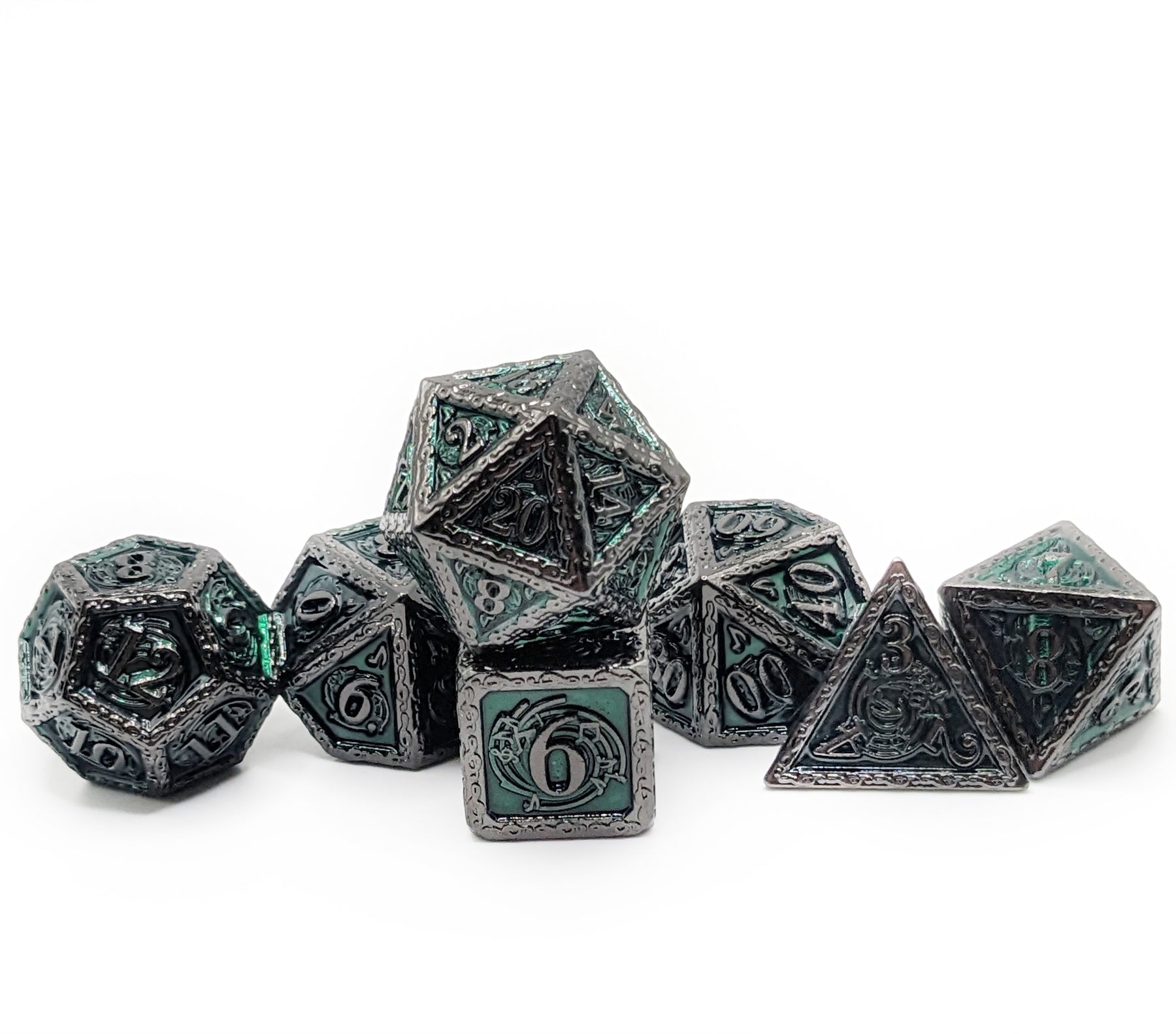 Musical notes dice black nickel and dark green