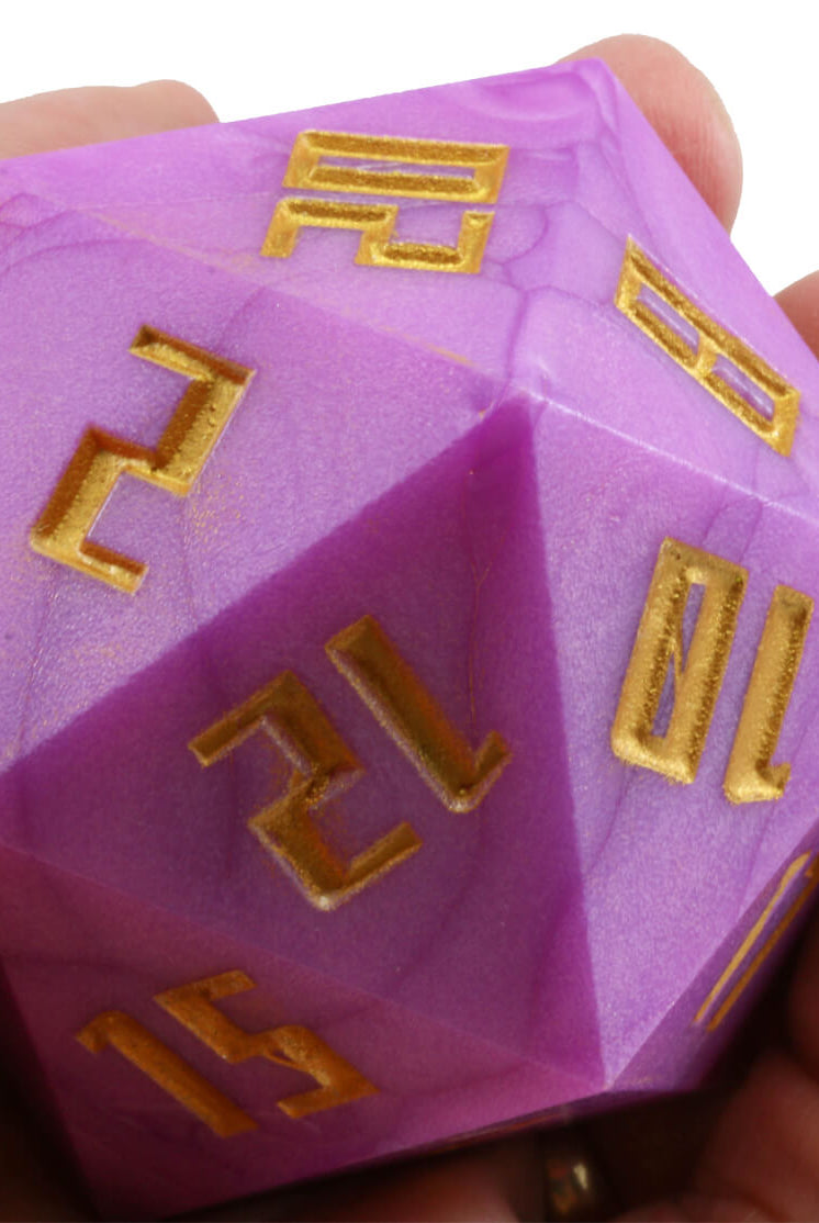 Giant d20 Pearl Pink