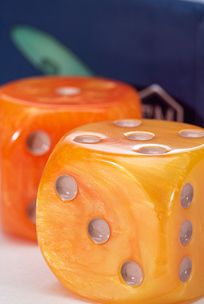 Orange Giant D6 Dice
