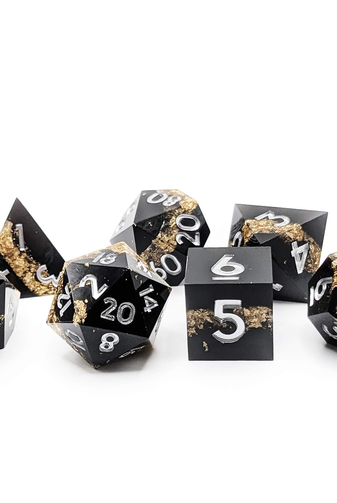 TTRPG gold rush dice set