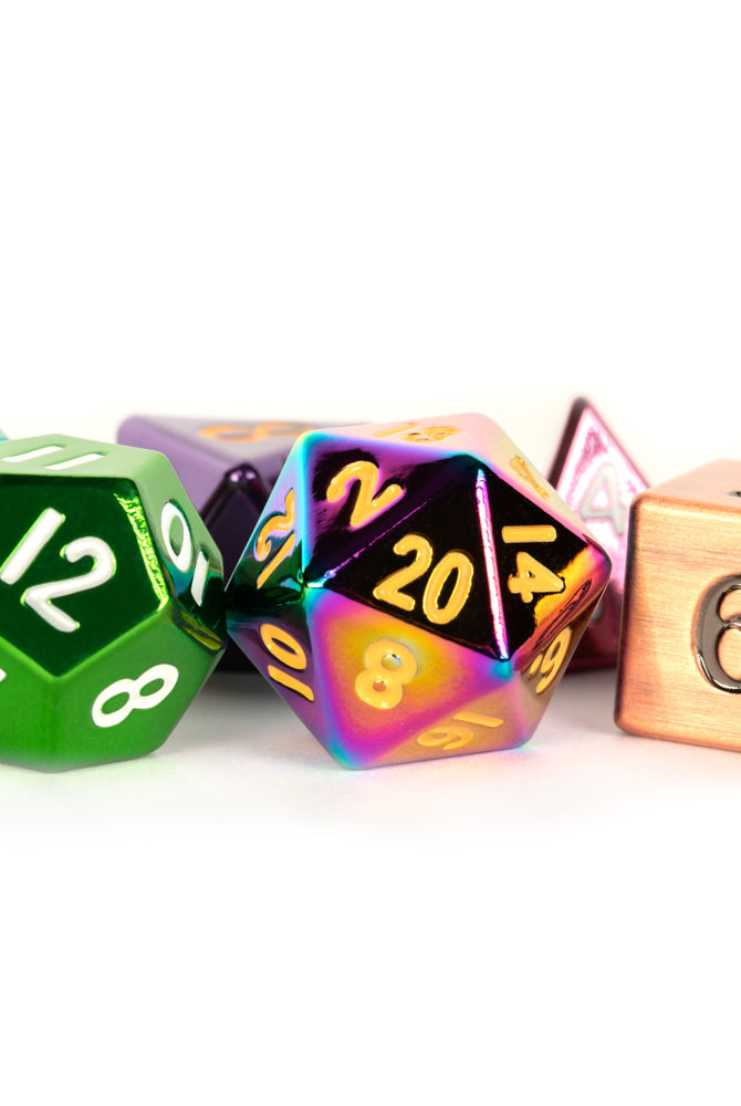 Random metal dice from metallic dice games