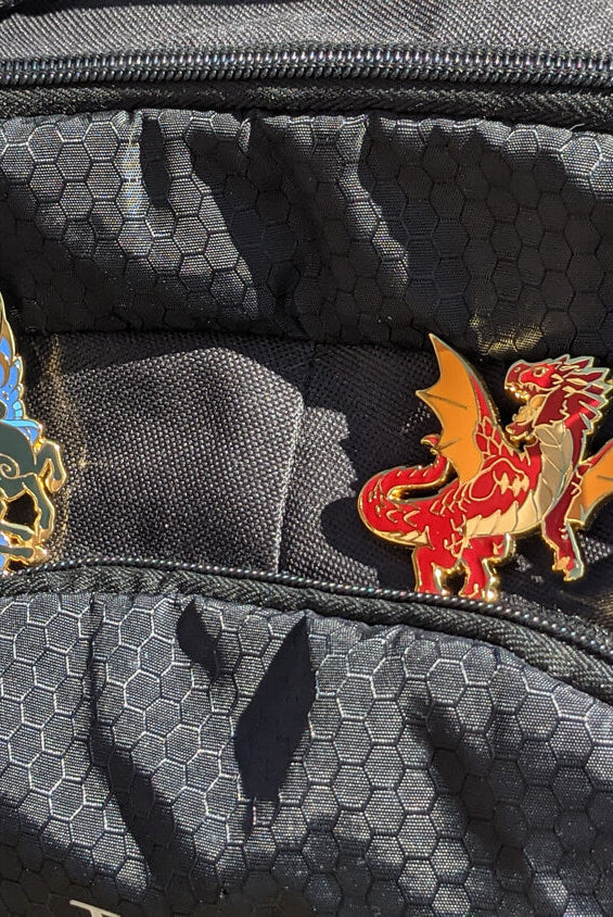 Enamel pins D&D backpack