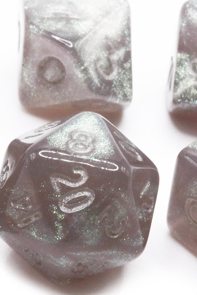 Stardust Gray Mini Dice