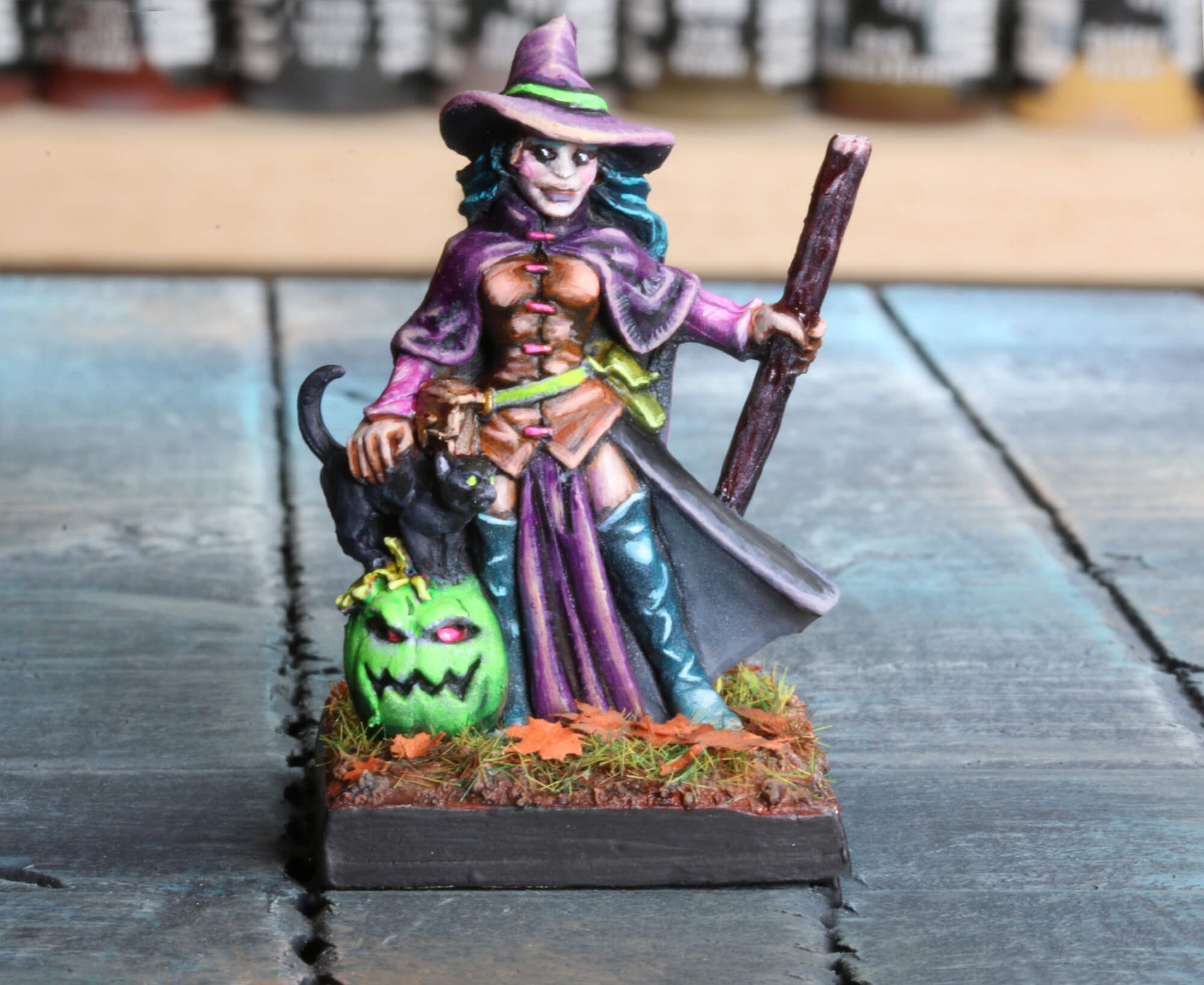DnD Miniatures Witch 2 at Dark Elf Dice