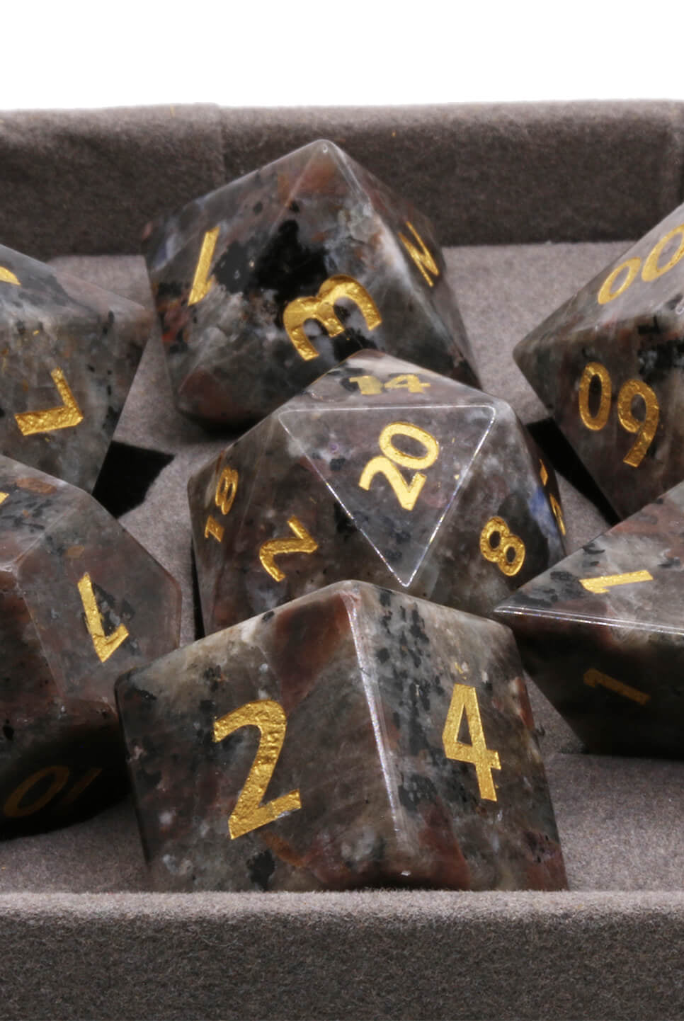 Yooperlite game dice set on sale at Dark Elf Dice