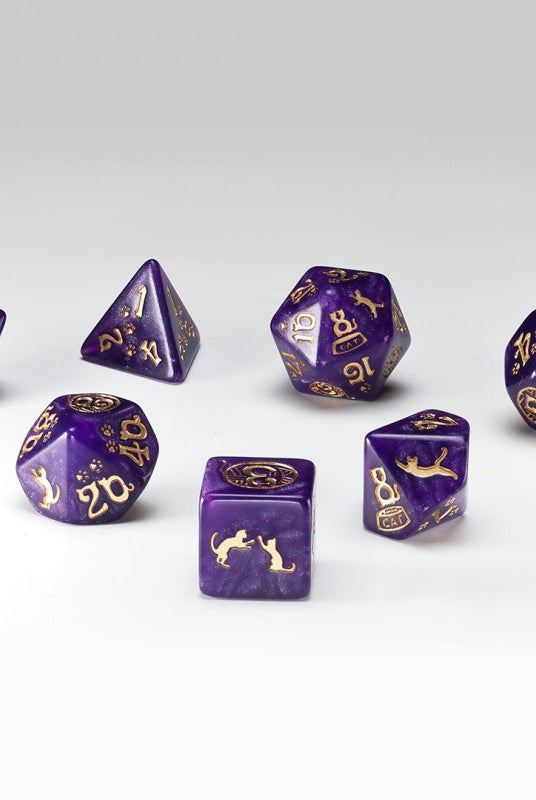 Cats dice sets on sale at dark elf dice