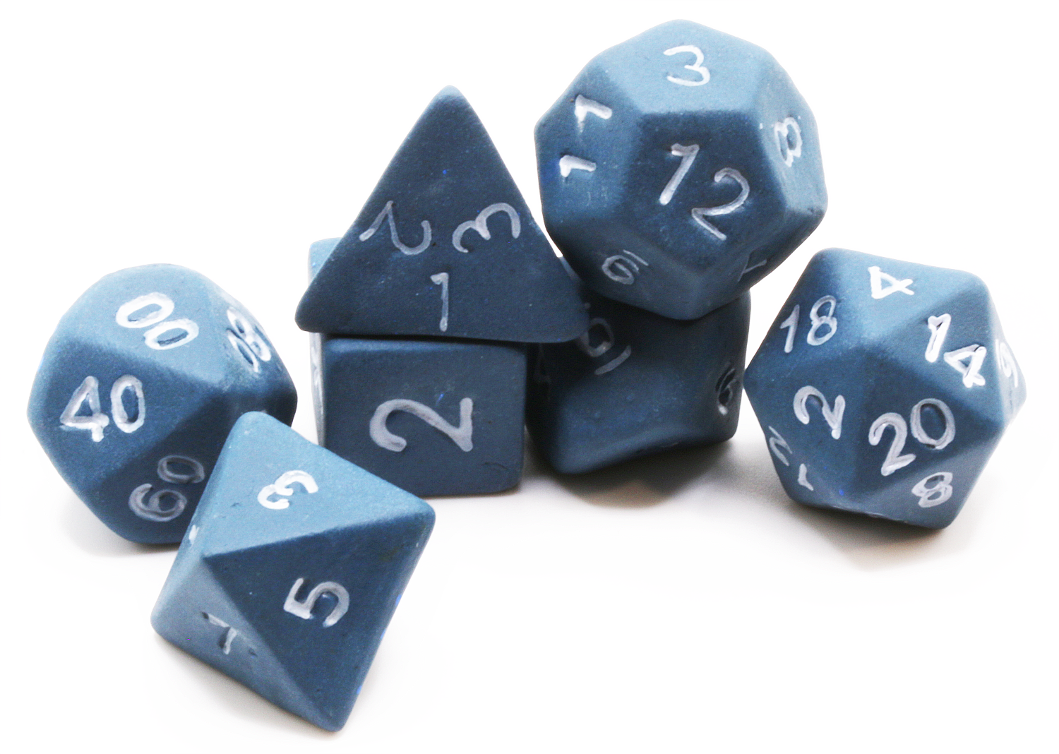 blue ceramic dice sets at Dark Elf Dice