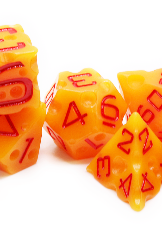 Cheese DnD dice