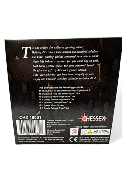 Chessex Holiday Dice Calendar