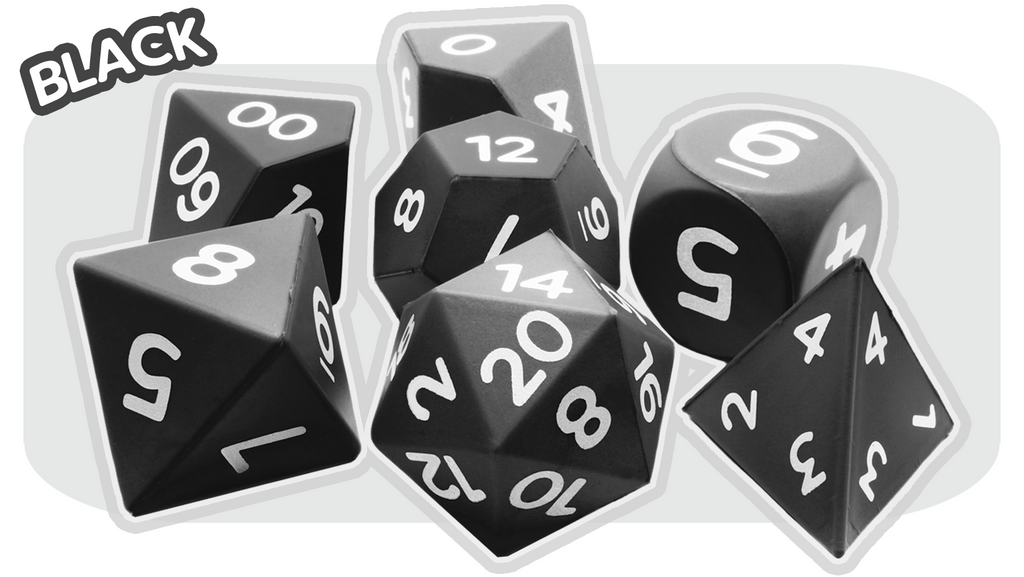 Giant Foam Dice Black with White Numbers at Dark Elf Dice