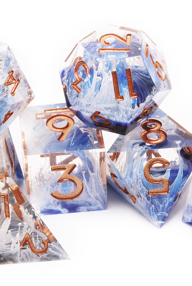 Blue Lost World Dice at Dark Elf Dice