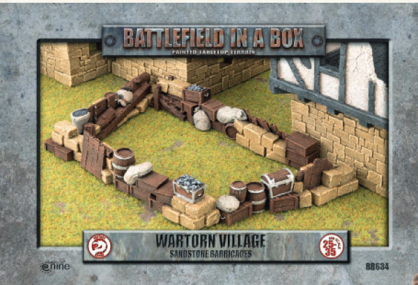 Battlefield In a Box Sandstone Barricades