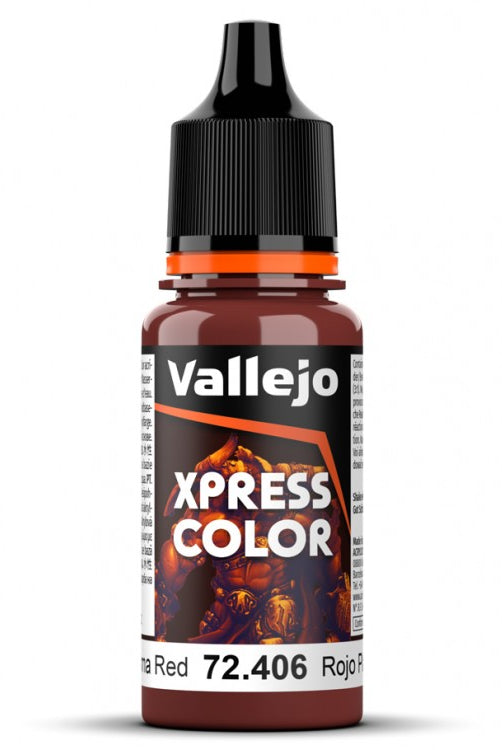 Plasma Red Vallejo Xpress Color Contrast Speed Paint for Fantasy and Wargame Miniatures