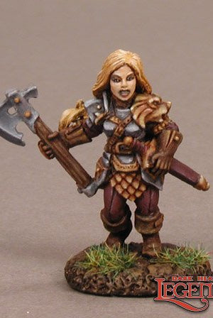 Female Gnome Fighter Miniature