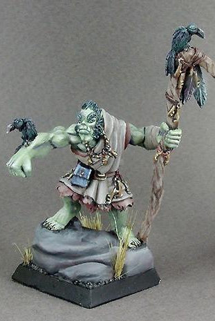 RPG Miniatures Half-Orc Druid