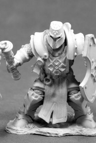 D&D Miniature Knight with Flail