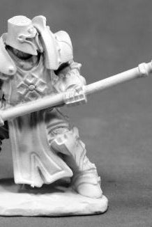 D&D Miniature Knight with Polearm