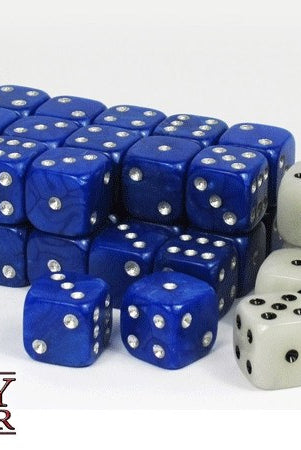Wargaming Dice Blue and White
