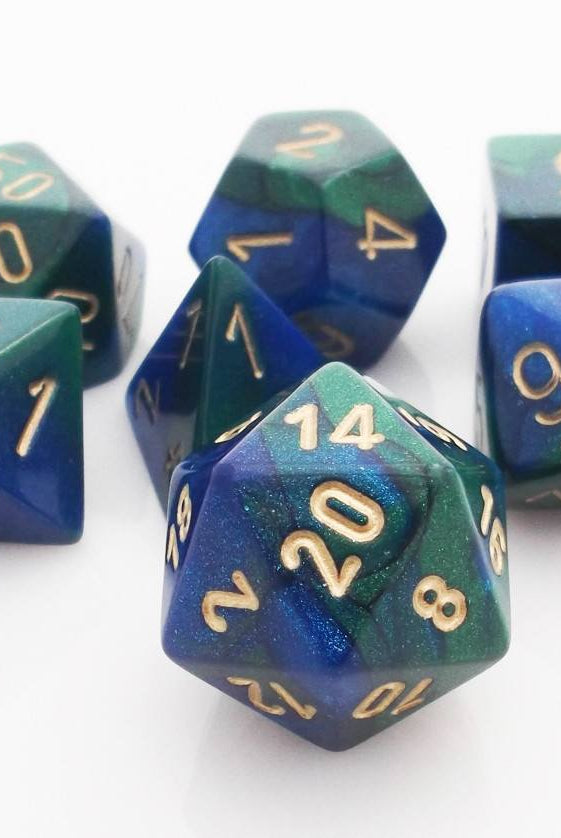 Gemini Dice Blue Green