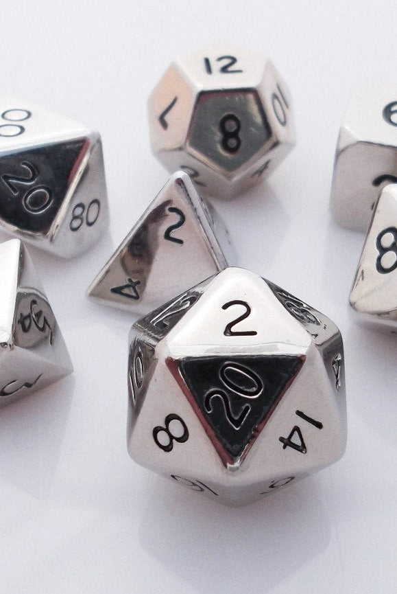 FACTORY SECONDS Metal Dice Nickel