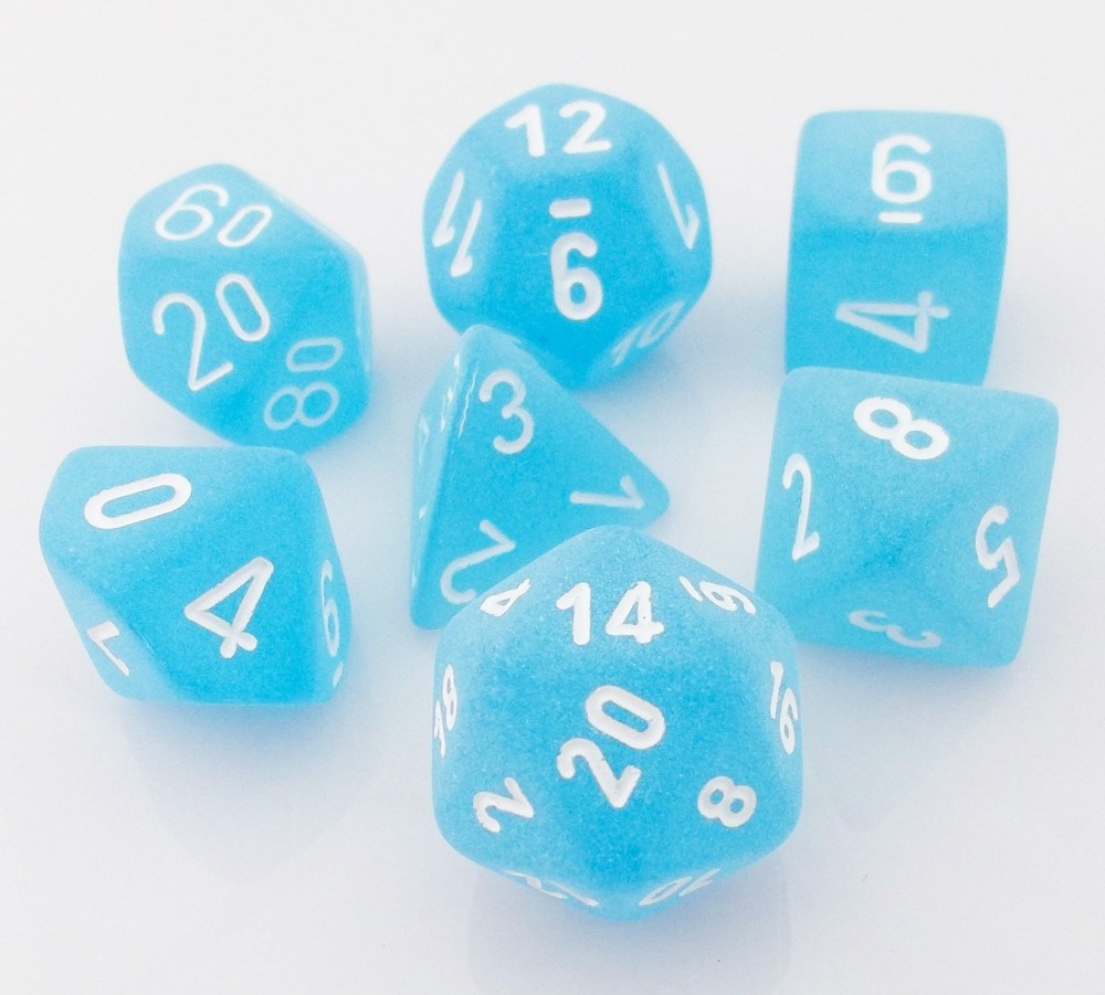 Frosted Dice Caribbean Blue