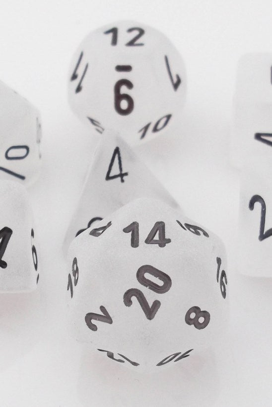 Frosted Dice White