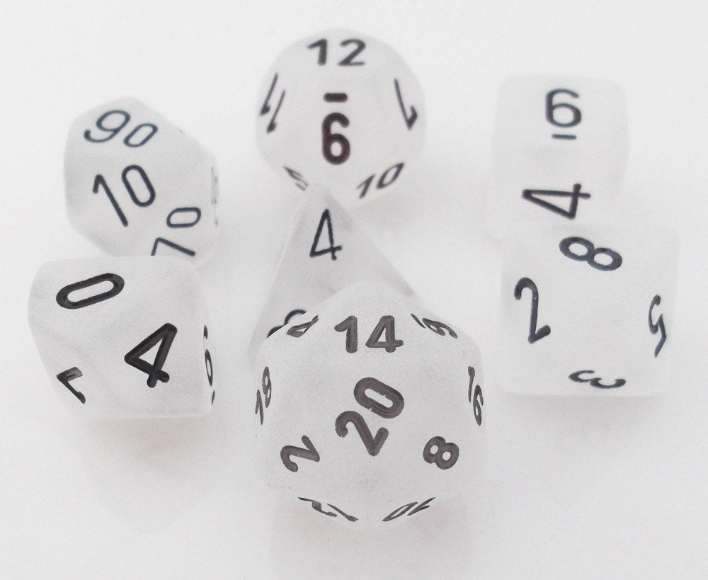Frosted Dice White