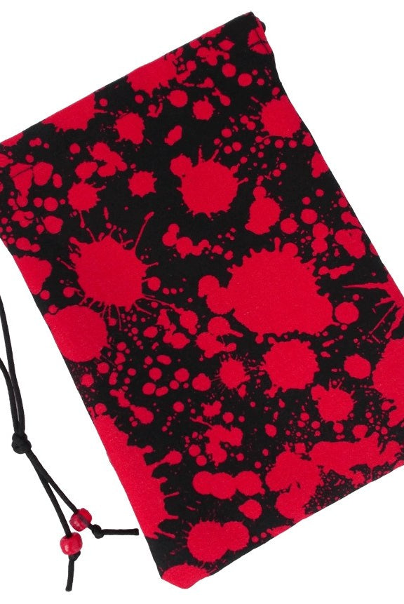 Blood Splatter Dice Bag